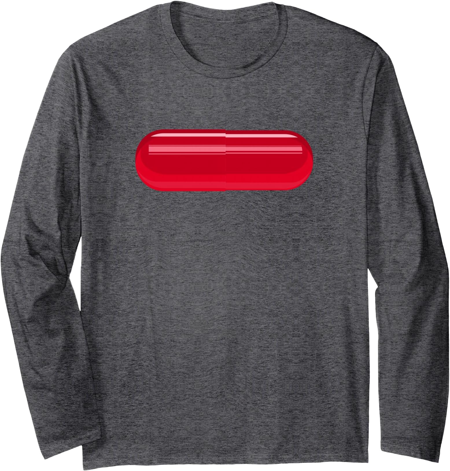 Red Pill Capsule Tablet Life Changing Truth Mind Blowing Long Sleeve T-Shirt