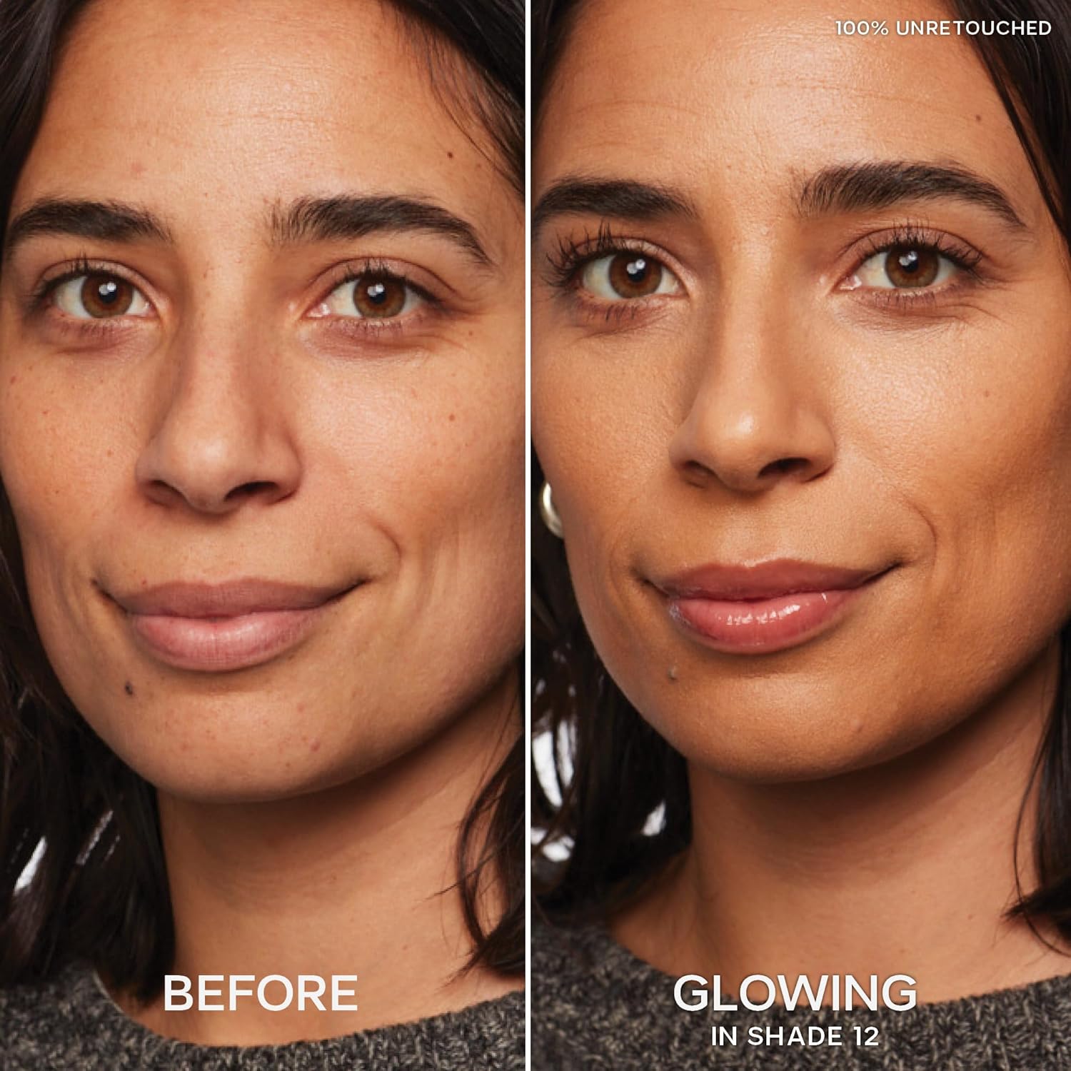 Saie Slip Tint Radiant Cream Concealer & All-Over Face Makeup - Concealer for Dark Circles, Redness & Blemishes - Lightweight Makeup Made with Hydrating Hyaluronic Acid - Shade 12 (0.17 oz) - Image 3