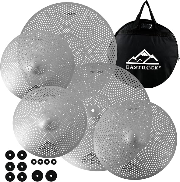 EASTROCK Low Volume 5 Piece Cymbal Set
