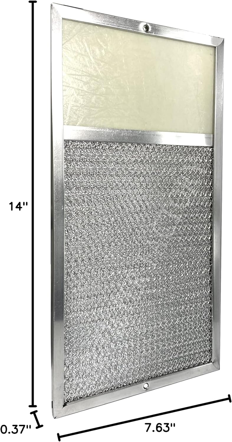 Air Filter Factory Grease Light Lens Filter R610027 Replacement For Broan Range Hood Rangeaire 610027 Kitchen Grease Exhaust Fan Filter 7-5/8" X 14-1/8" X 3/8" - Image 7