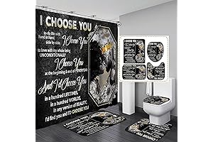 4 Piece Royal African Heritage Afro Shower Curtain Bathroom Set: Symbol of Love and Empowerment