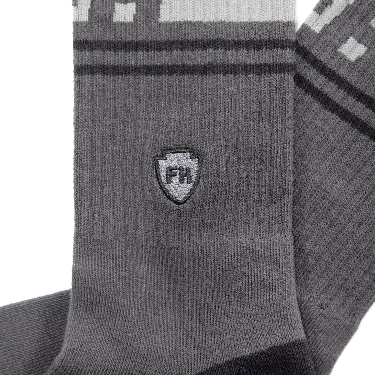 FASTHOUSE Dozer Crew Sock (Dark Gray, Large/X-Large)