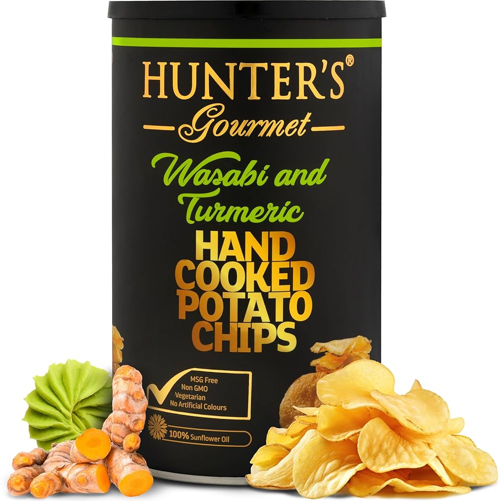 Amazon.co.jp: ハンター ポテトチップス わさび＆ターメリック