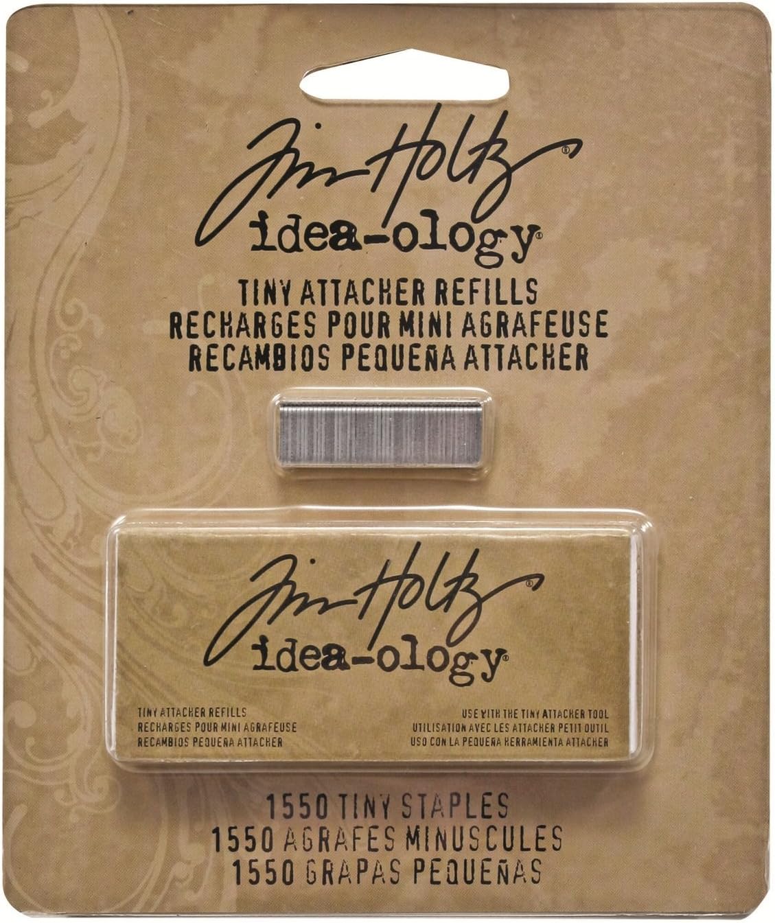 Tim Holtz Idea-ology Tiny Staples (1/8 by 1/4-inch, Silver) - 1550 Pieces