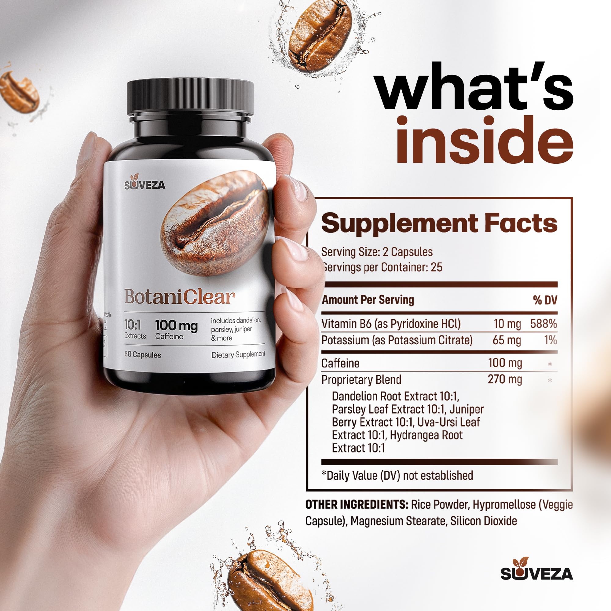 Water Pills for Swollen Feet or Swelling in Your Leg – Contains Diuretics to Reduce Water Retention — Botaniclear for Edema Relief! Reduce Swelling in Your Foot, Ankles, and Legs Naturally. — Amazon image 5