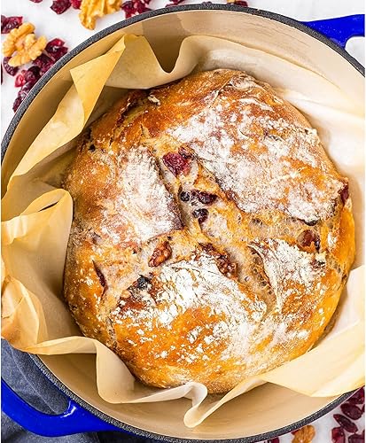 Miniatura 2 de AILIBOO Olla holandesa de hierro fundido esmaltado con tapa, horno holandés antiadherente de larga duración con revestimiento de esmalte de 3.7