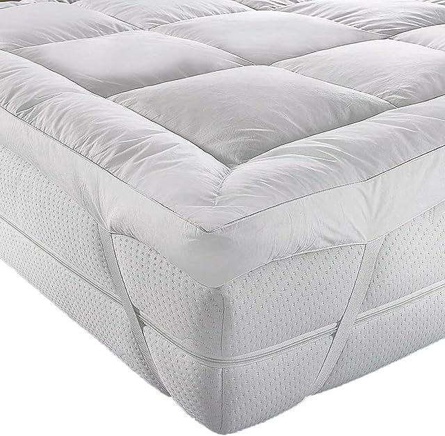 AR'S HOTEL QUALITY(Microlite) MICRO FIBER MATTRESS TOPPER THICK 5 CM,BOX STITCHED,ANTI ALLERGENIC (Small Double)