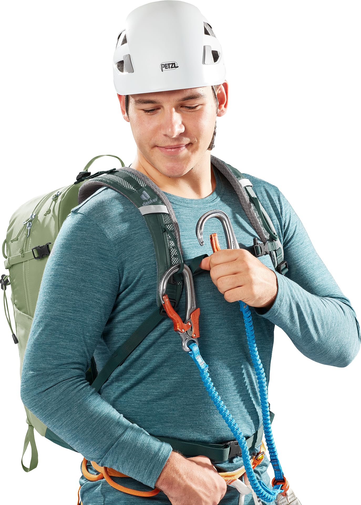 deuter Trail 25 plecak trekkingowy i Via Ferrata, Grove-ivy, 25 L, Minimalistyczny