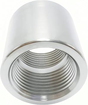 Stainless Steel Coupling High Pressure Heavy Duty 1-1/4" NPT Female x 1-1/4" NPT Female Coupler Forged Pipe Fitting, Class 3000 Pack of 1