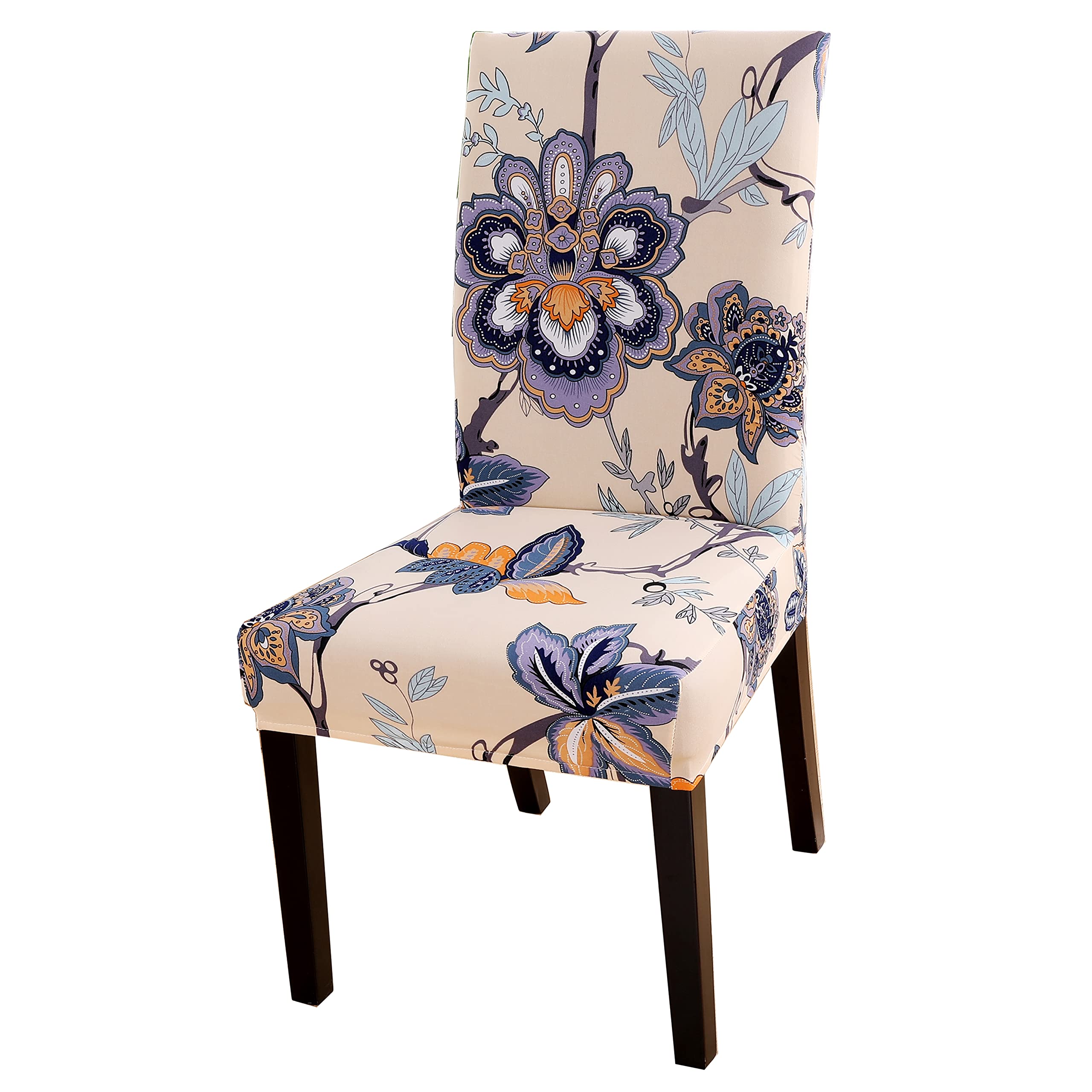 Lalluxy Stretchy Parson Chair Slipcovers for Dining Room Chair seat Covers Chair Protectors for Party Pet Protection Universal Fit Soft Polyester (Set