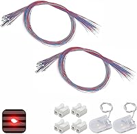 Vista 16 de 25 LED SMD 0805 pre-cableados (modo de luz: luz blanca intermitente) diodo emisor de luz micro LED + con accesorios de montaje