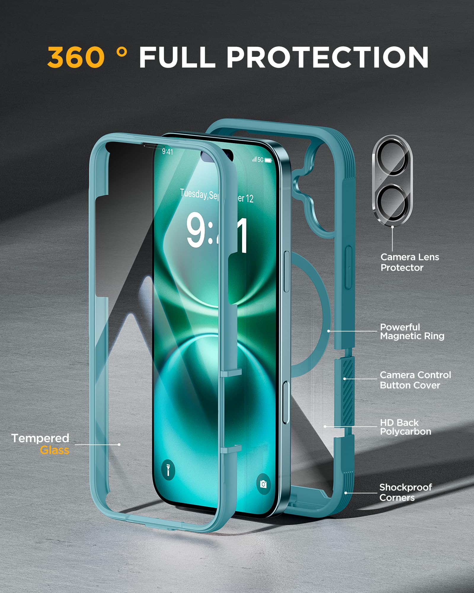 Miracase Magnetic Case for iPhone 16 Plus Case 6.7" - Image 2