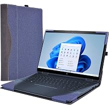 Laptop Sleeve for HP Spectre X360 16-f 16t-f 16-h/Laptops HP 15z-ef2000 Touch optional/15 The 200 Touch /15-dy5097nr/15-dy2096nr /Envy 15-bp 15-ds 15-dr Computer Sleeve Bag 15.6inch, Blue