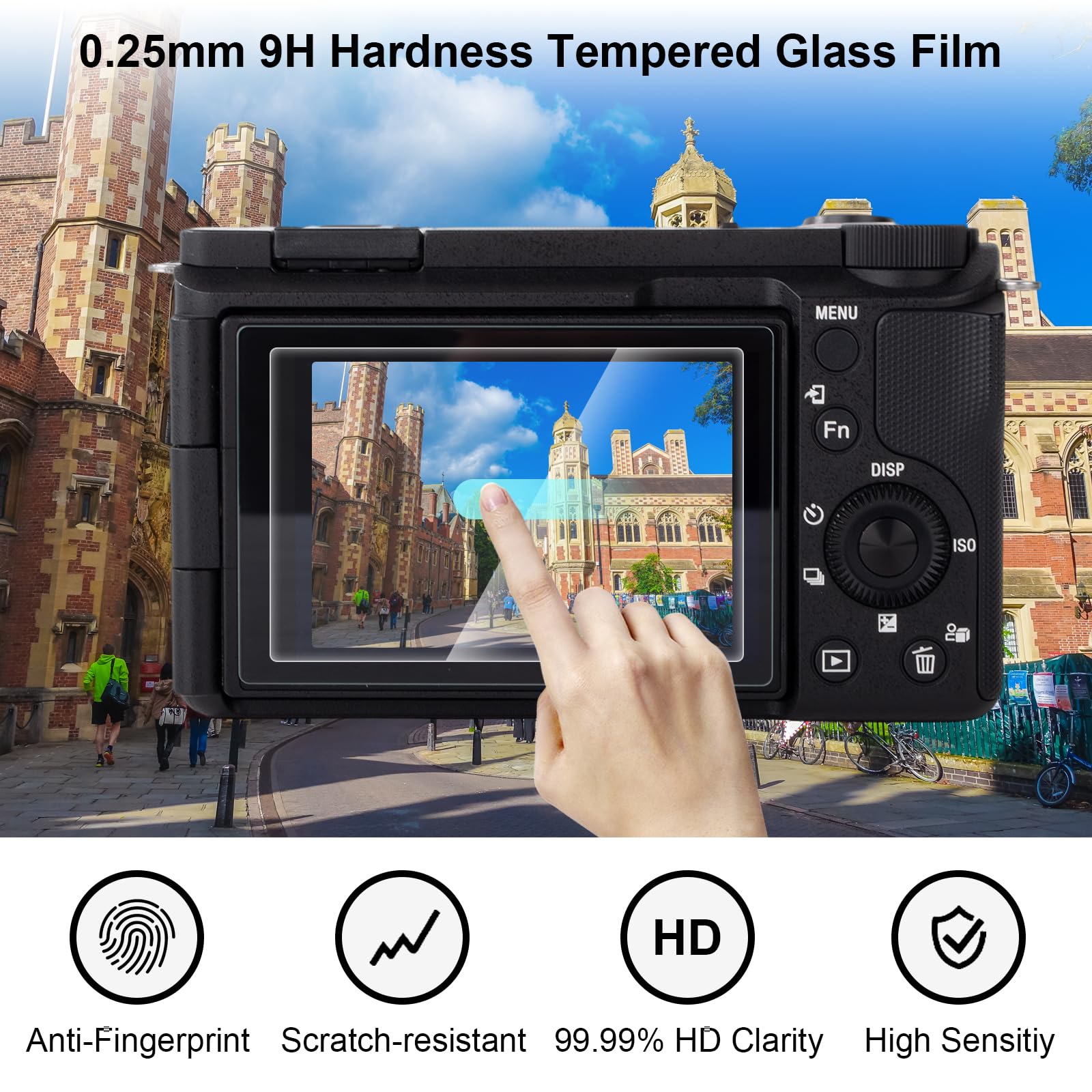 Rieibi - Custodia protettiva in silicone per Sony Alpha ZV-E10 II con 2 pellicole protettive, custodia leggera ZV-E10II con sensazione di presa migliorata per Sony ZV-E10 II, Rosa, Custodia per