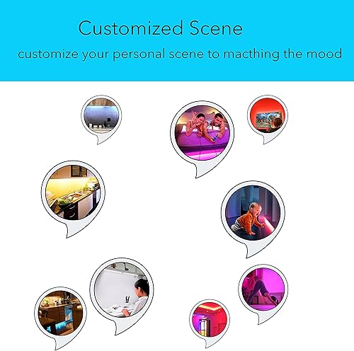 Miniatura 10 de Iluminación LED para debajo del gabinete, enchufable, regulable, blanco ajustable y cambio de color RGB, Alexa, luces de mostrador remoto