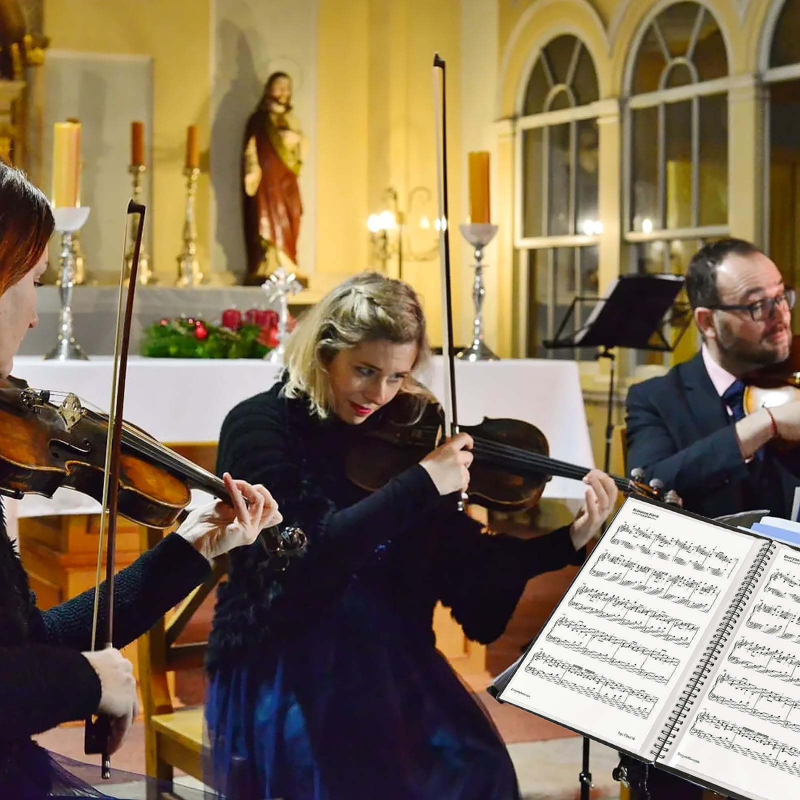 A4 Cartella Per File Musicali, Cartella Per Spartiti Formato A4, Cartelle Di Pianoforte, 50 Scomparti/100 Pagine, Cartella Portadocumenti In Plastica, Per Musicisti E Musicisti