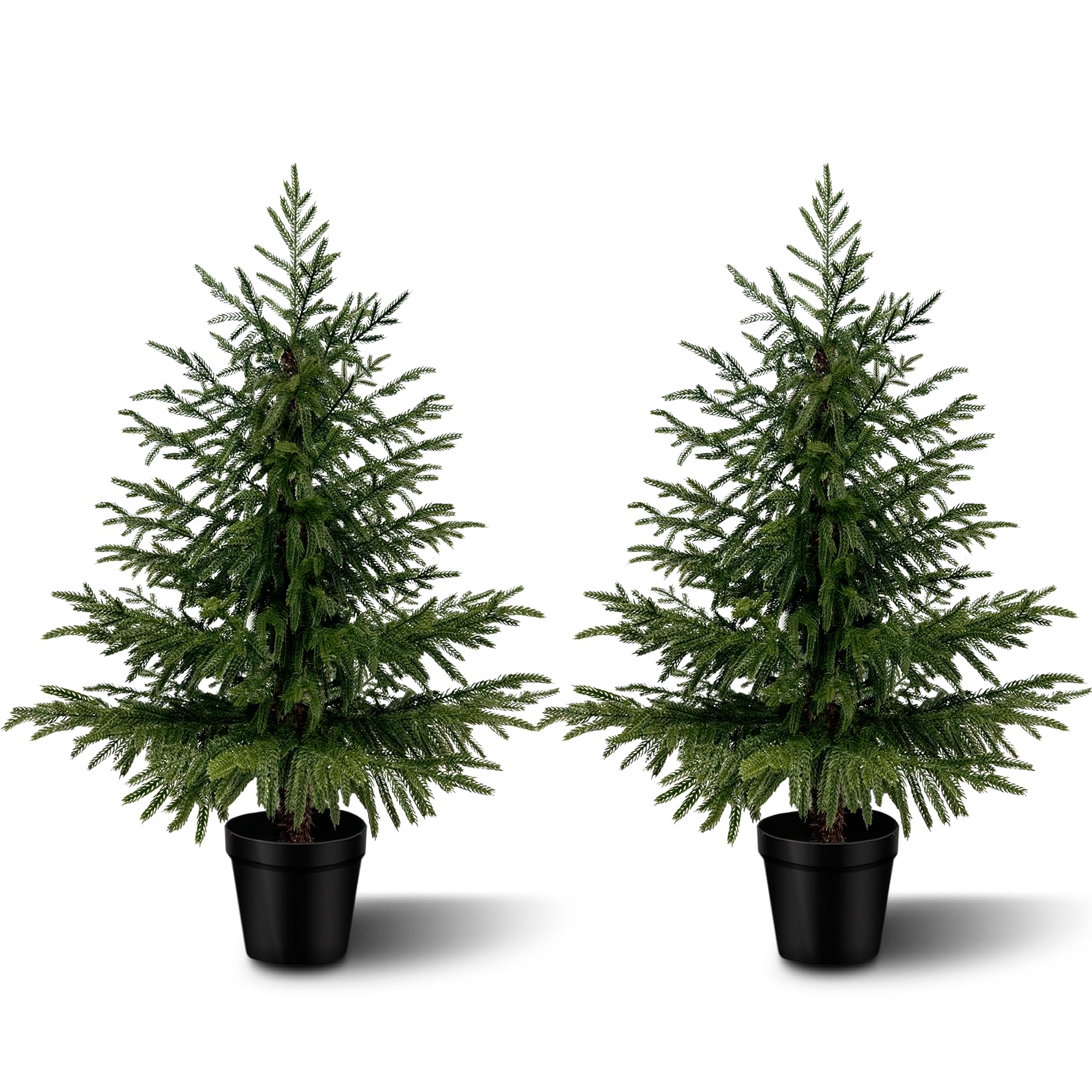Vitalismo 3FT Artificial Cedar Trees 2-Pack