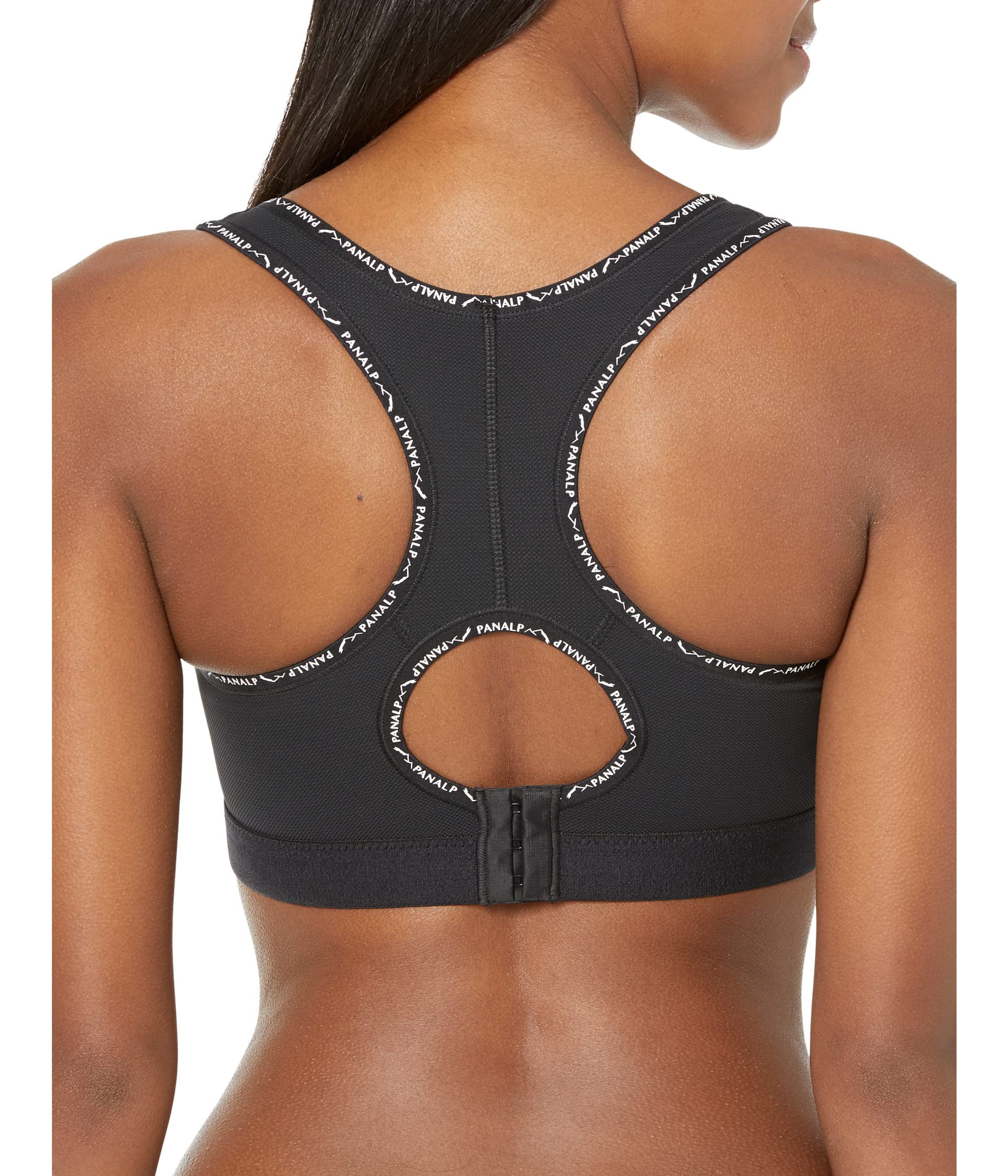 Anita - Pan Alp - damski biustonosz sportowy - Racerback, czarny, 80D