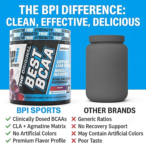 Miniatura 70 de BPI Sports Best BCAA péptidos aminoácidos de cadena ramificada, polvo energizante