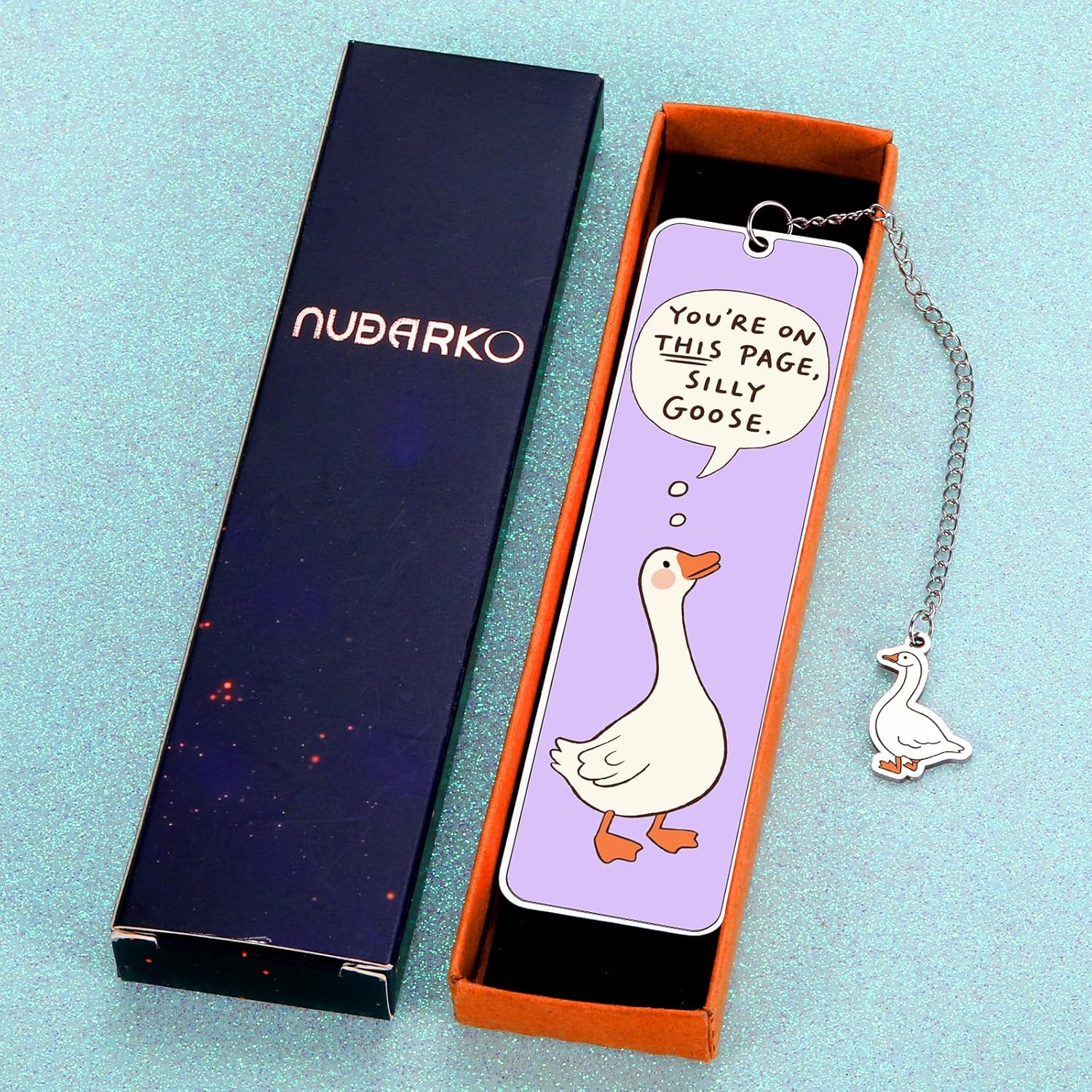 Book Marks for Reading Women Girls Readers Teen Girl Gifts Trendy Stuff Cute Funny Bookmarks Purple Stuff Book Lovers Gifts for Women Readers Reading Tracking Accessories 2-Side Silly Bookmark Goose - Image 6