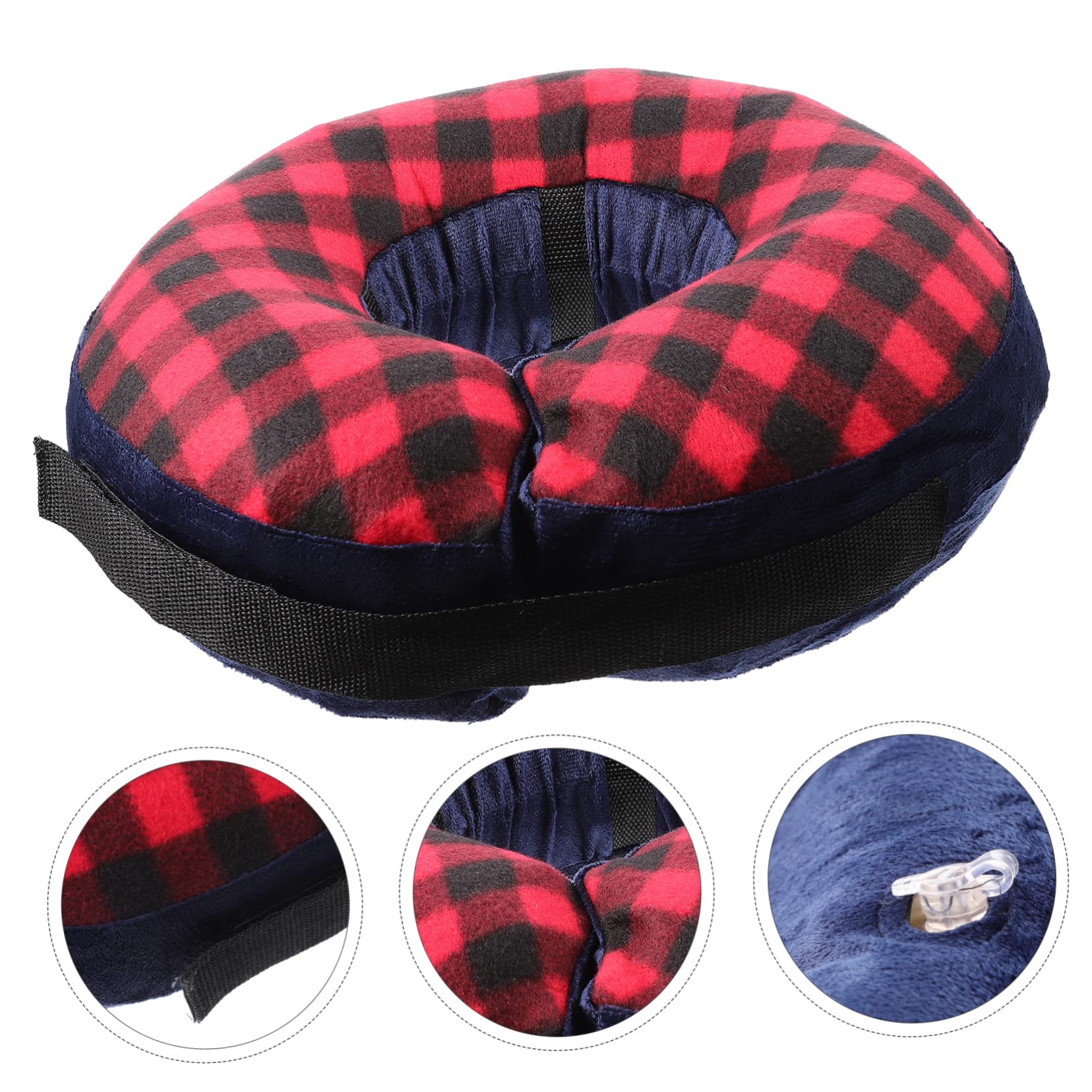 YARNOW 3 Piezas Cuello Elizabeth Cono para Mascotas de recuperación despues de la cirugia Collar de recuperación Inflable Collar Inflable cómodo recuperación de Perros cónico