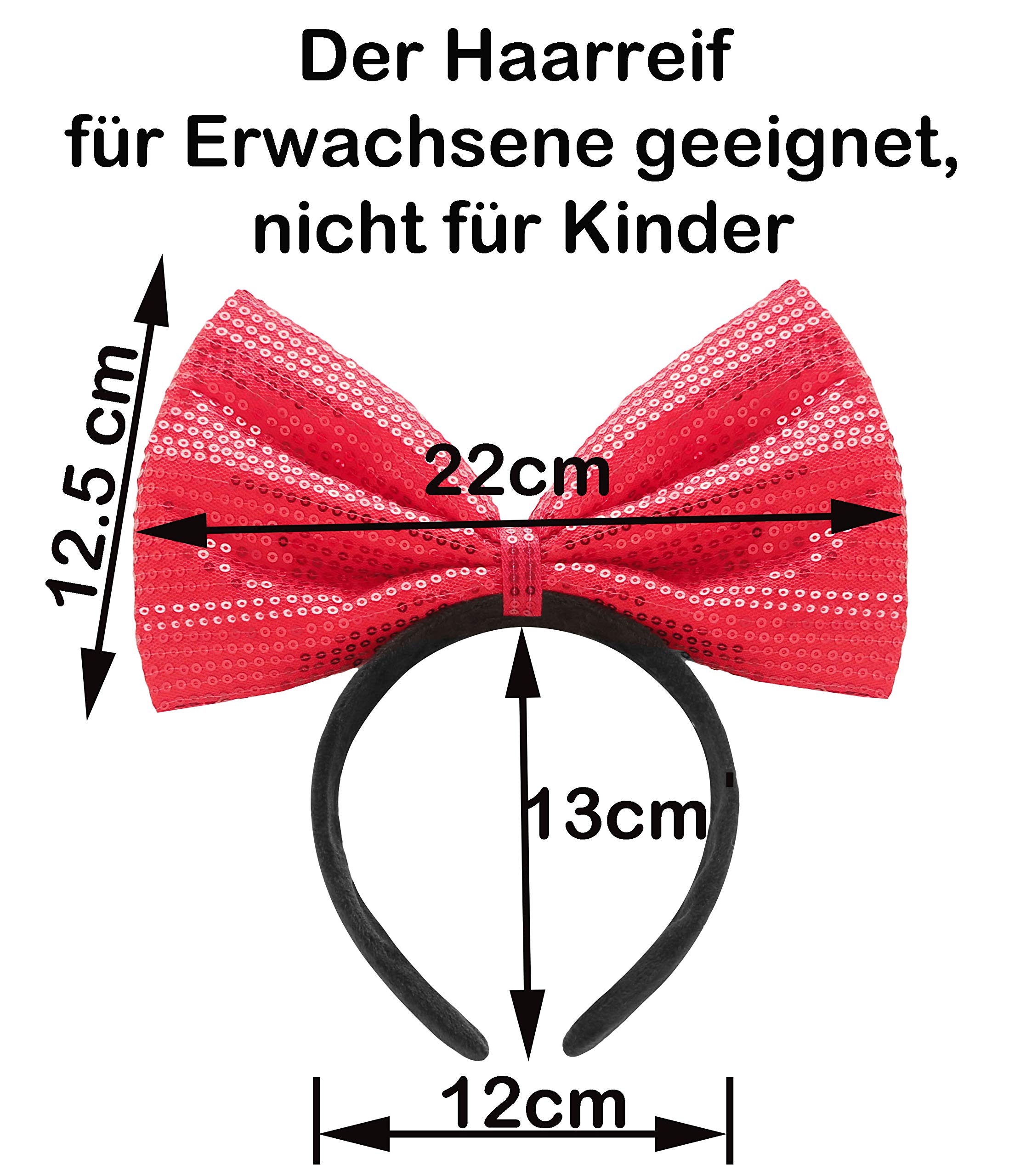 Hatstar Cerchietto per capelli con orecchie da topo, per bambini, donne e uomini, accessori per capelli, per feste a tema, carnevale e carnevale