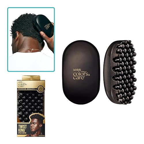 KISS Colors & Care Twist King - Herramienta Premium para Twists, Duradera de Larga Duración, 2X Longevidad, Define Twists, Calidad Profesional,