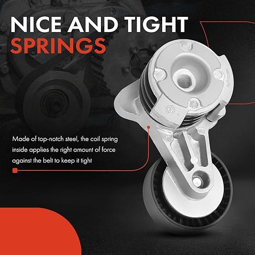 Miniatura 5 de A-Premium Conjunto tensor de correa con polea compatible con BMW 128i 323i 325i 325xi 328i 330xi 525i 528i 530i 530xi 528xi 525xi 330i 328xi X3 X5
