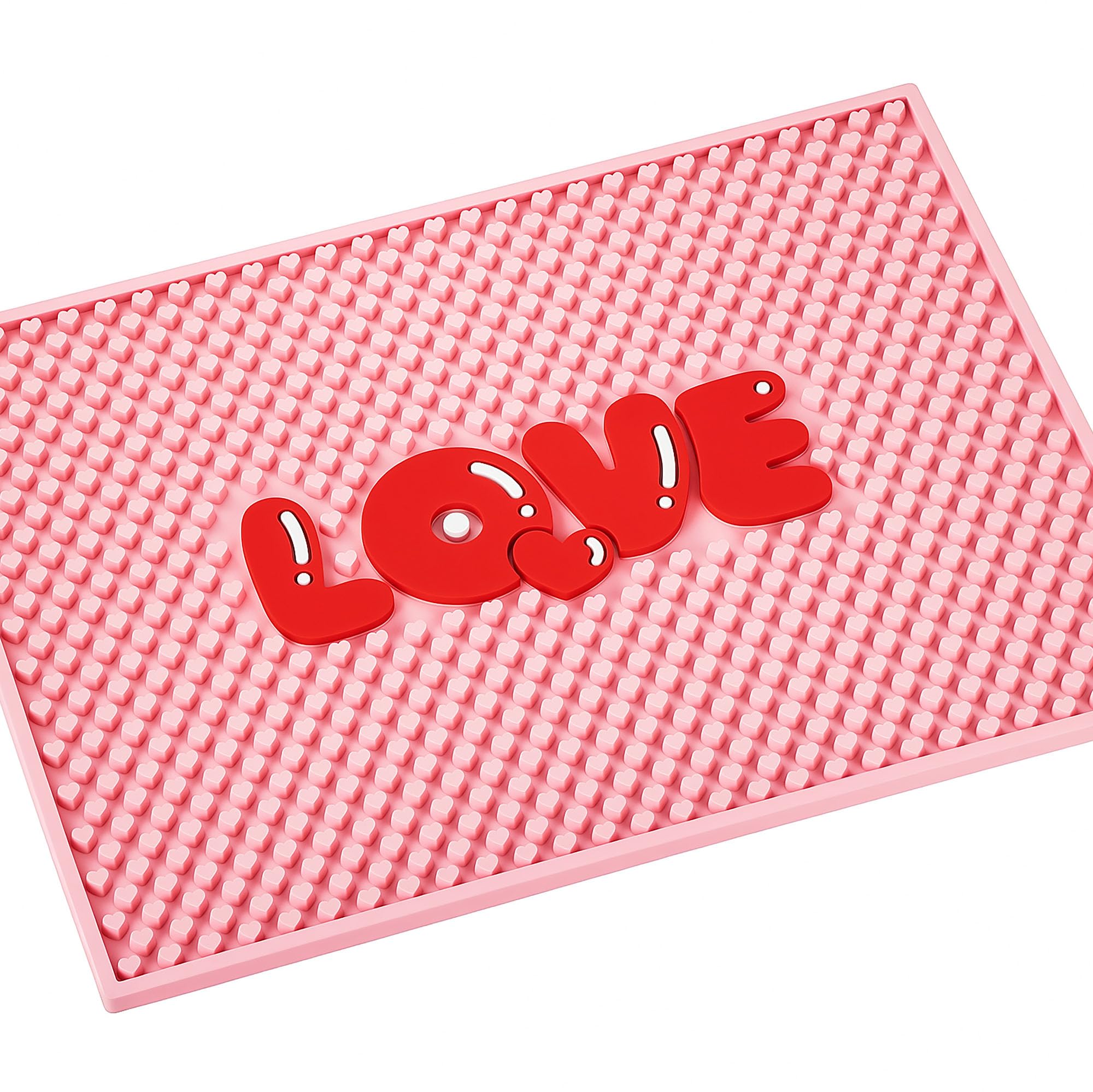 17"x13" Bar Mat for Countertop Anti Slip Cleaning and Drying (Love)