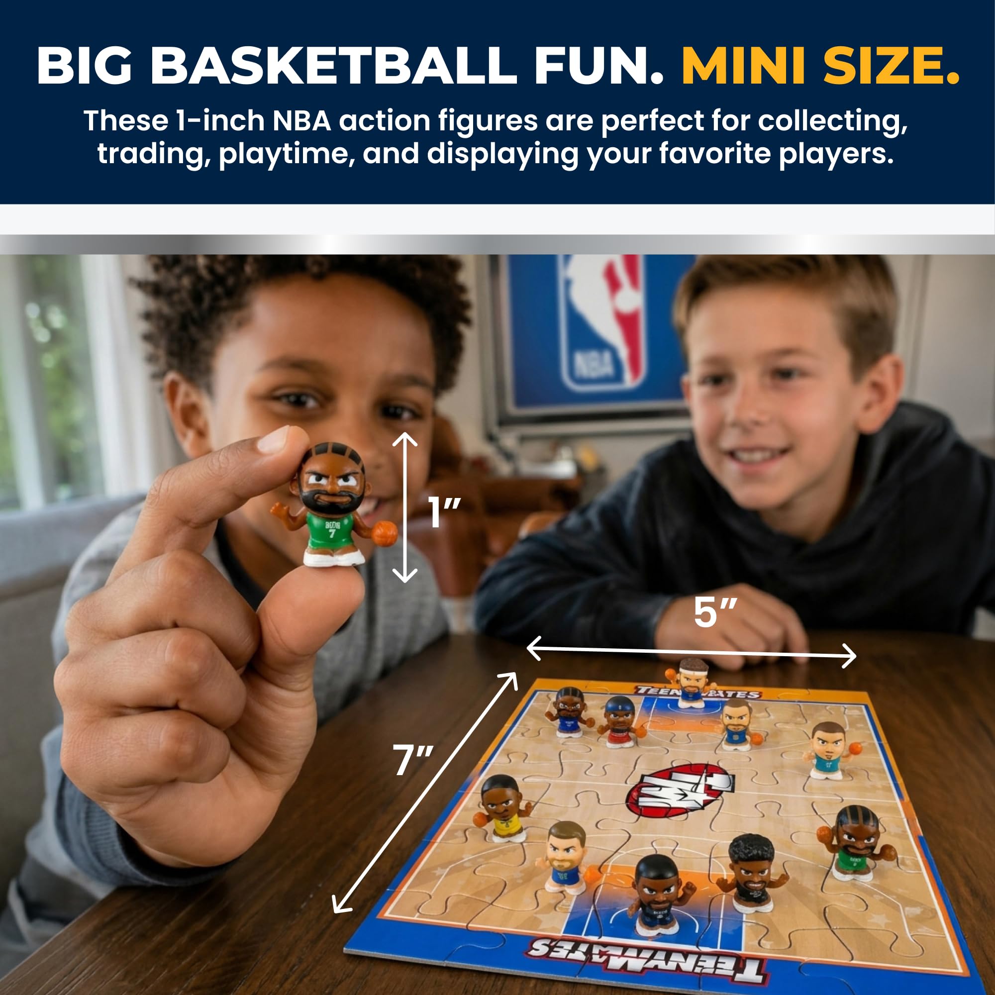 Amazon.com : TeenyMates NBA Superstar Collectors Gift Set : Sports