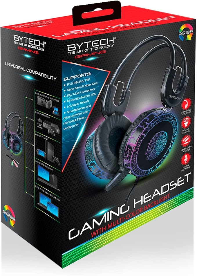 BYTECH BYGAOH102BK BYTECH Gaming Headset with Backlight