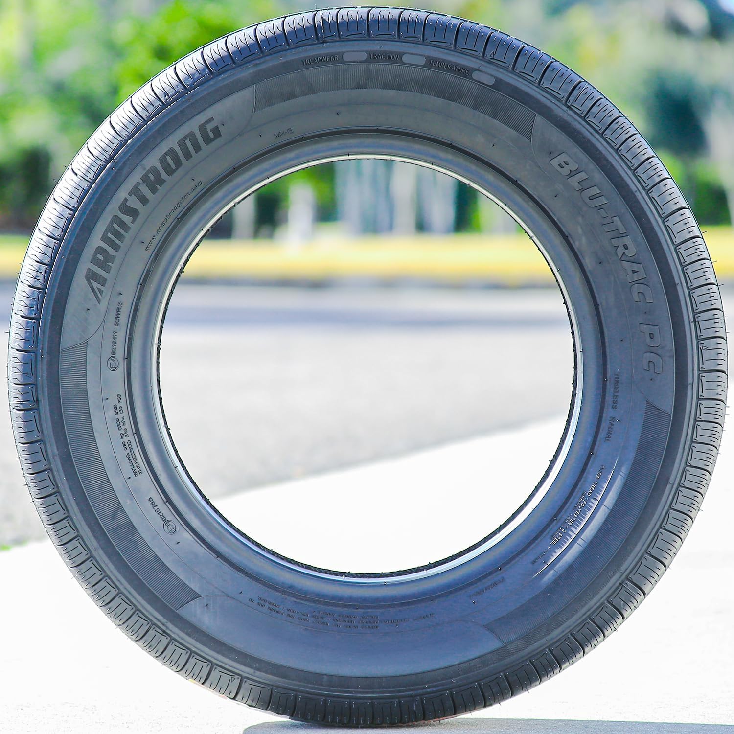 Armstrong Blu-Trac PC All-Season Passenger Car Touring Radial Tire-185/70R14 185/70/14 185/70-14 88H Load Range SL 4-Ply BSW Black Side Wall UTQG 700AA