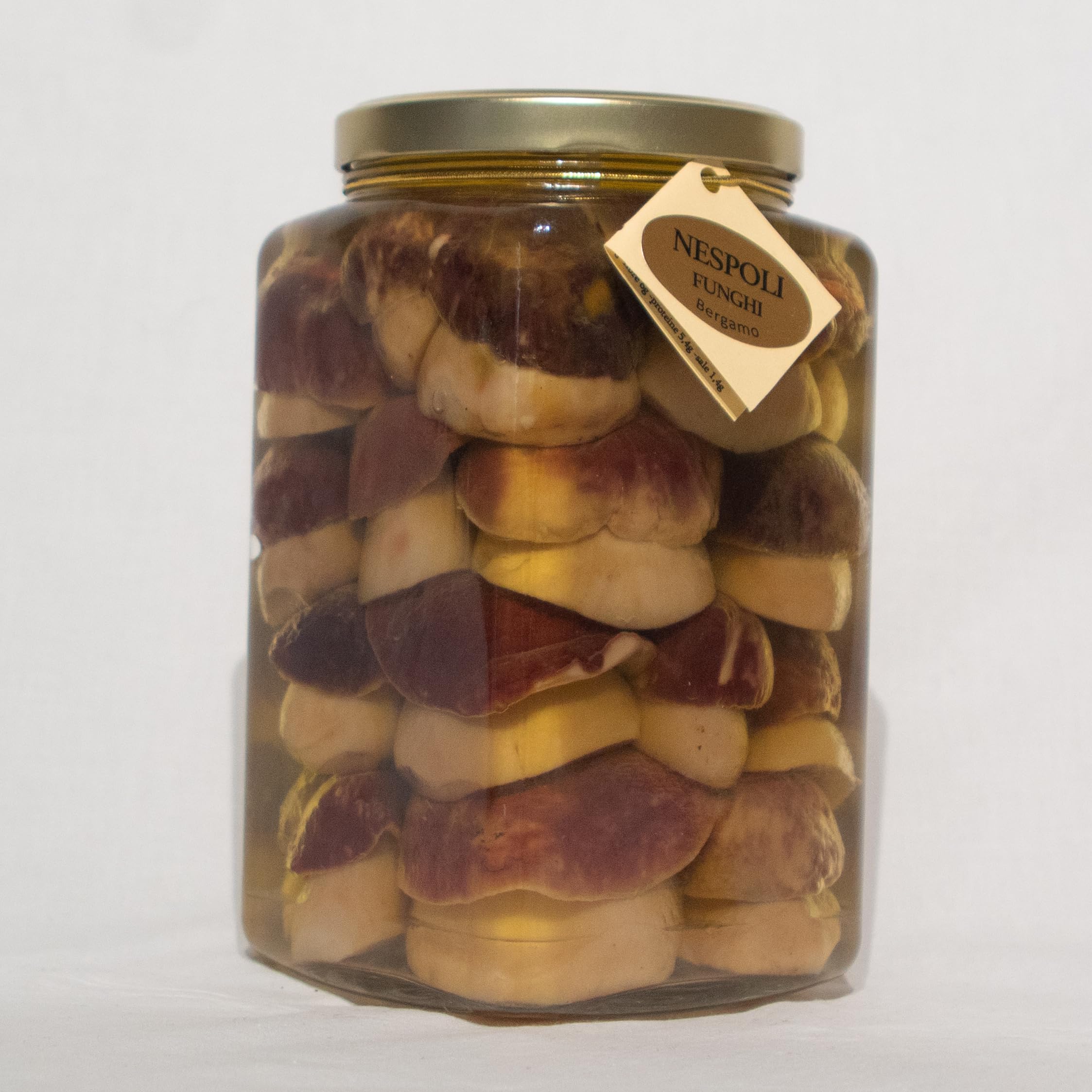 Funghi porcini testa nera INTERI sott'olio di oliva da kg 1,6