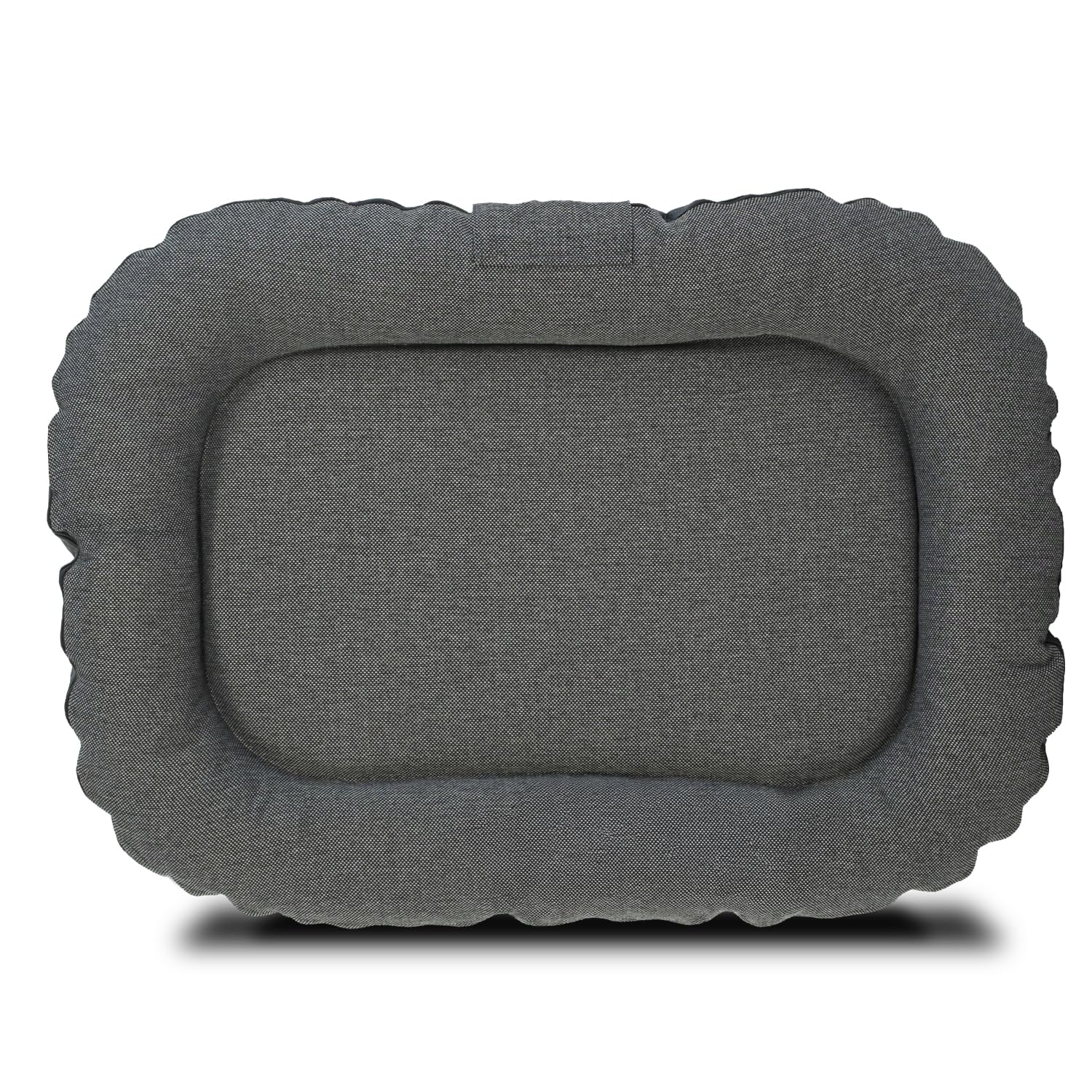 Petzzz legowisko dla psa, 80 x 55 x 10 cm, poduszka odwracalna z sztucznej skóry i tkaniny, antracyt, rozmiar M