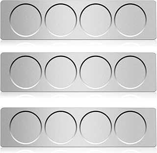 CHENGU 3 Pieces Stainless Steel Wall Plate Base Wall Mounted Base for Ho...