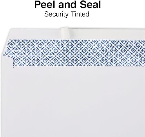 Miniatura 2 de Staples EasyClose - Sobres de seguridad tintados #10 para negocios, 4 1/8 pulgadas x 9 1/2 pulgadas, blanco, 1000/caja (ST50312-CCVS)