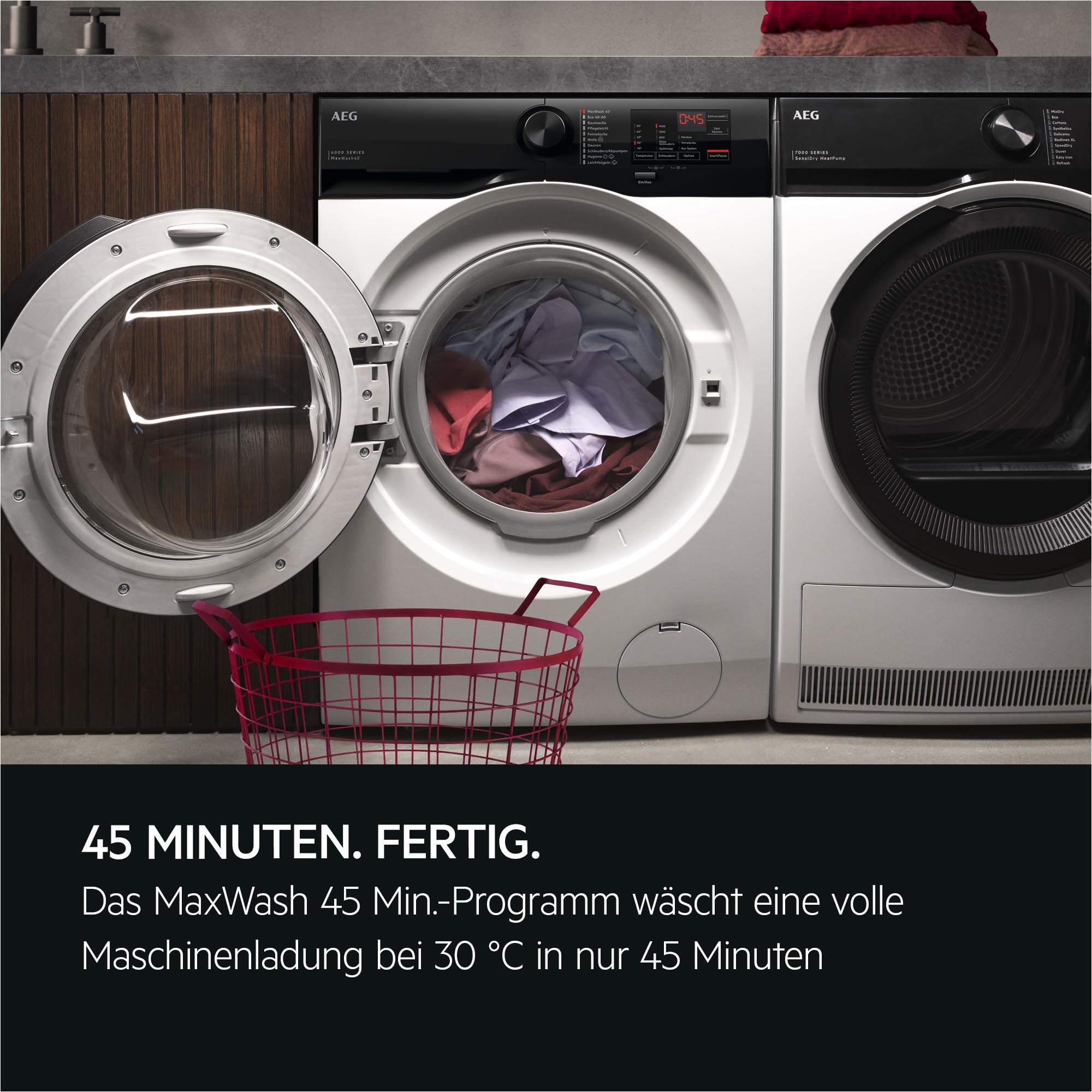 AEG Waschmaschine 9 kg Serie 6000 KI WashAssist 1400 U/min LR6AMZ49FL