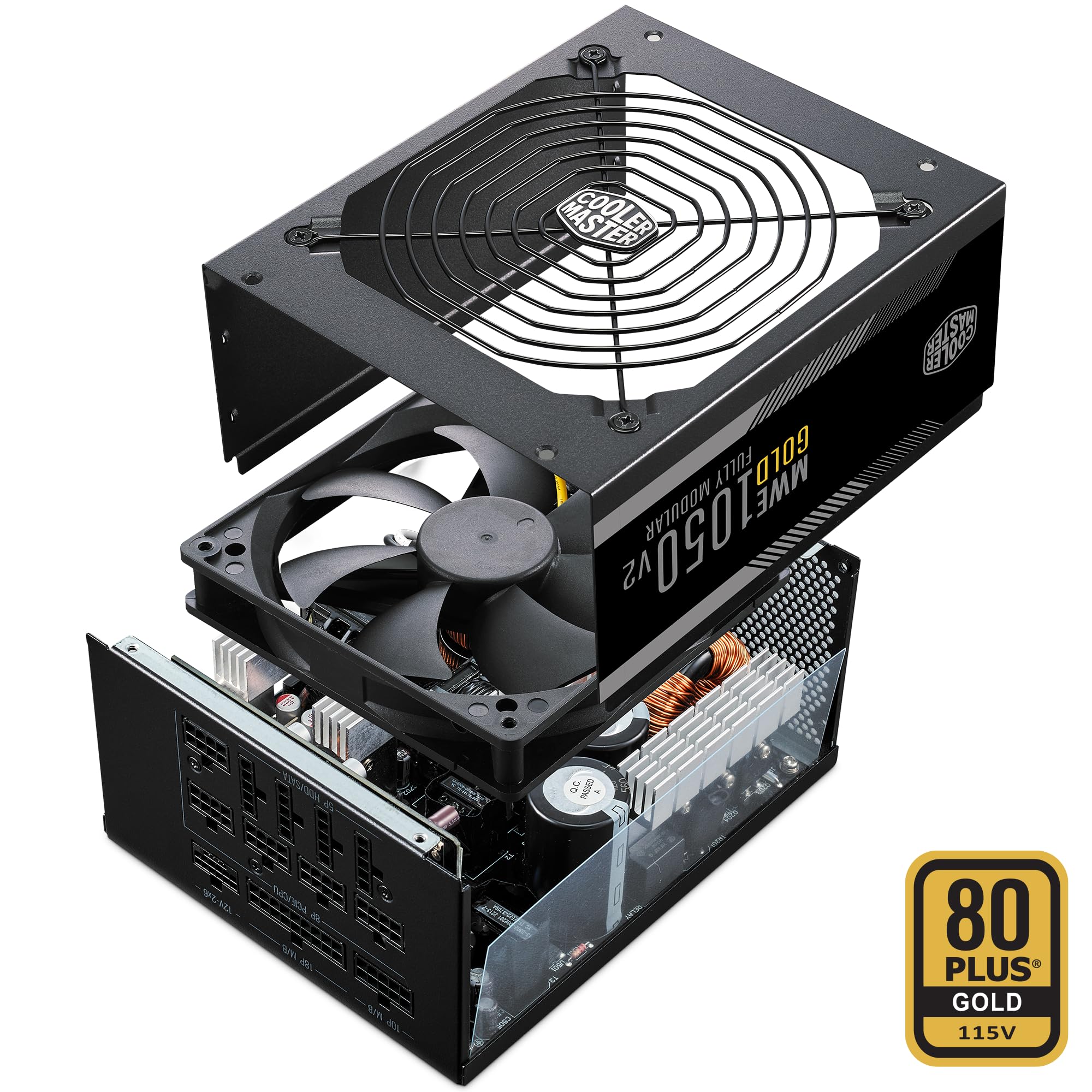 Cooler Master MWE Gold 1250 V2 ATX 3.1 Fully Modular PSU (UK Plug