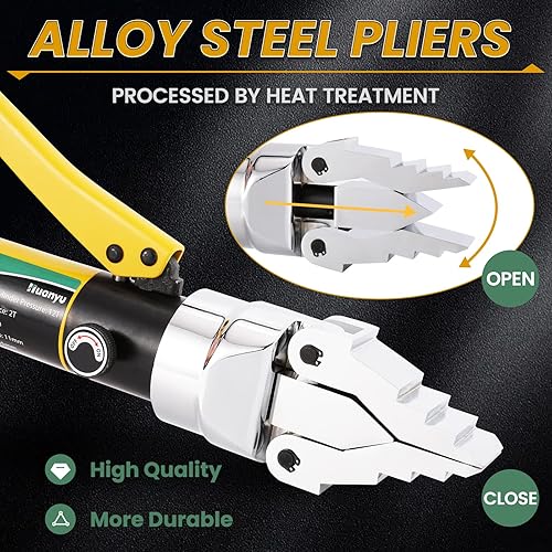 Miniatura 3 de Huanyu Esparcidor de brida hidráulica integral 12T Separador de brida hidráulica portátil Divisor de brida manual Alicates de acero de aleación