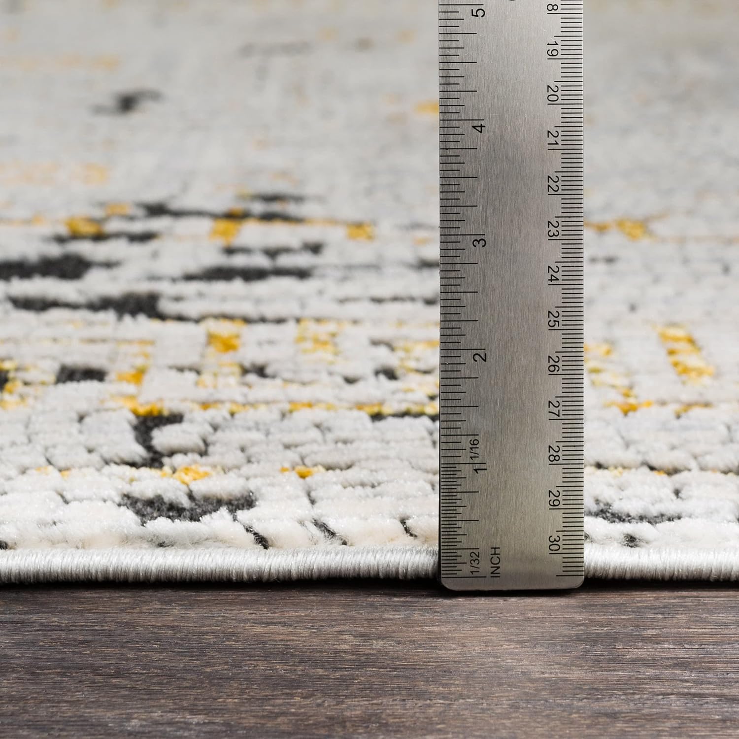 Mark&Day Area Rugs, 4x6 Herblay Global Mustard/Beige Area Rug, Orange Beige Grey Carpet for Living Room, Bedroom or Kitchen (3'10" x 5'7")