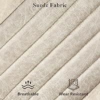 Vista 7 de Mid Century Modren - Silla de oficina, escritorio para computadora con ruedas, silla ejecutiva ergonómica de respaldo alto con soporte lumbar, silla