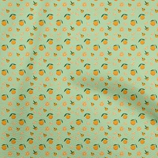 oneOone Cotton Jersey Light Green Fabric Coffeeinated & Vaccinated Sewing Fabric by The Yard Printed DIY Clothing Sewing Supplies 58 Inch Wide