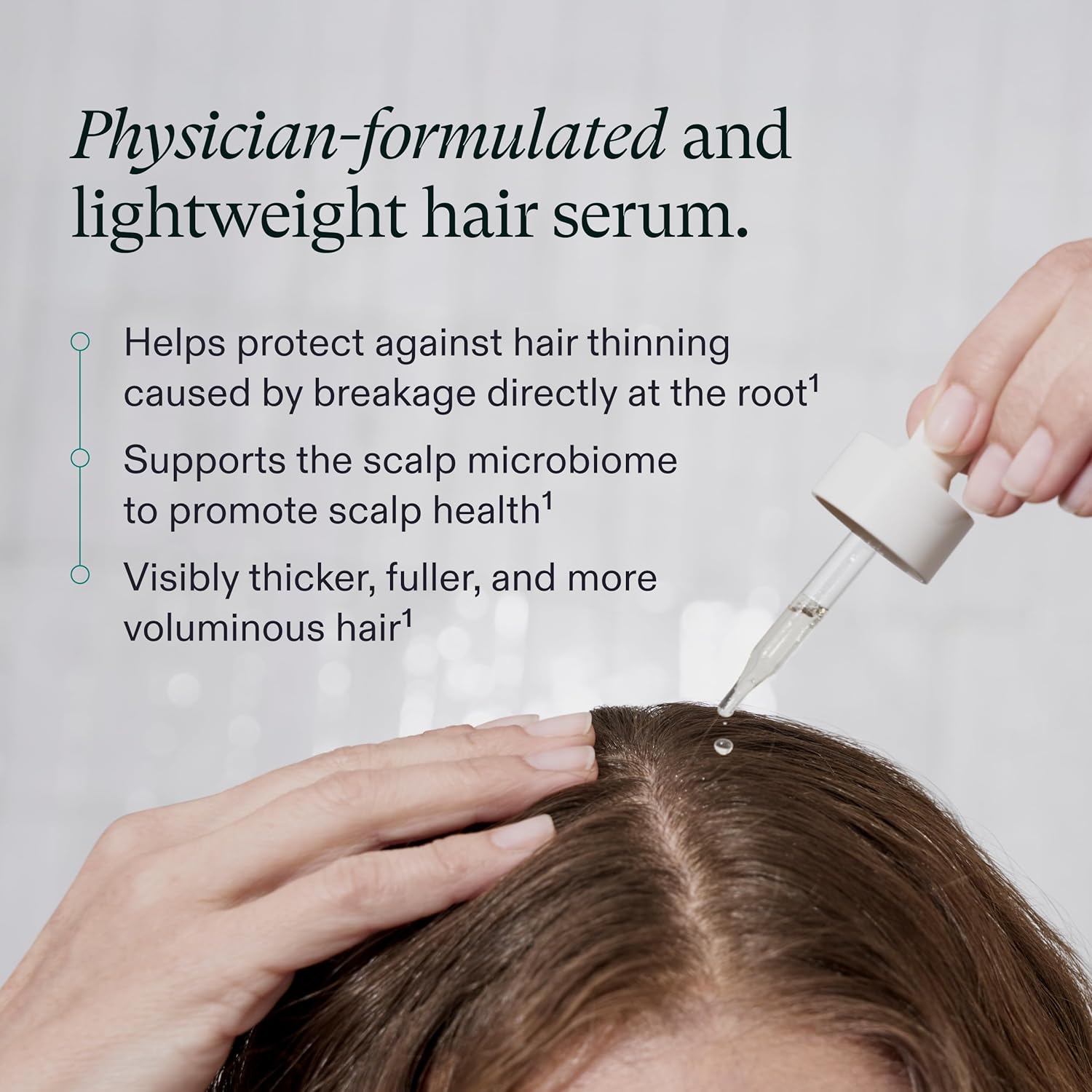 Nutrafol Women's Hair Serum, Supports Visibly Thicker and Stronger Hair, Vegan, Lightweight and Fast-Absorbing - Image 3