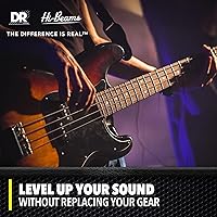 Vista 2 de DR Strings HI-BEAMS – Cuerdas de bajo de acero inoxidable de 5 cuerdas, 45-125, núcleo redondo (MR5-45)