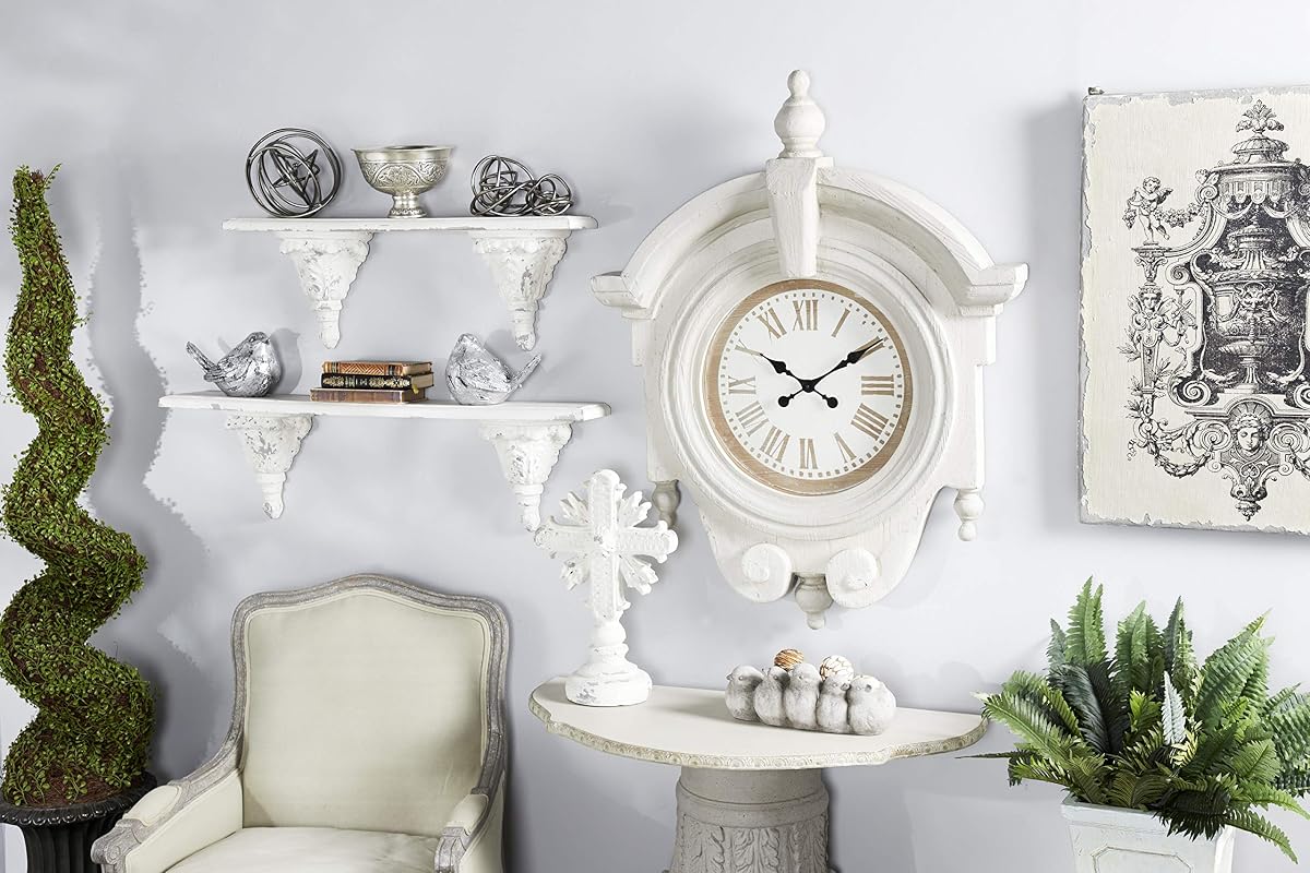 Reloj de pared Deco 79, extragrande, gris
