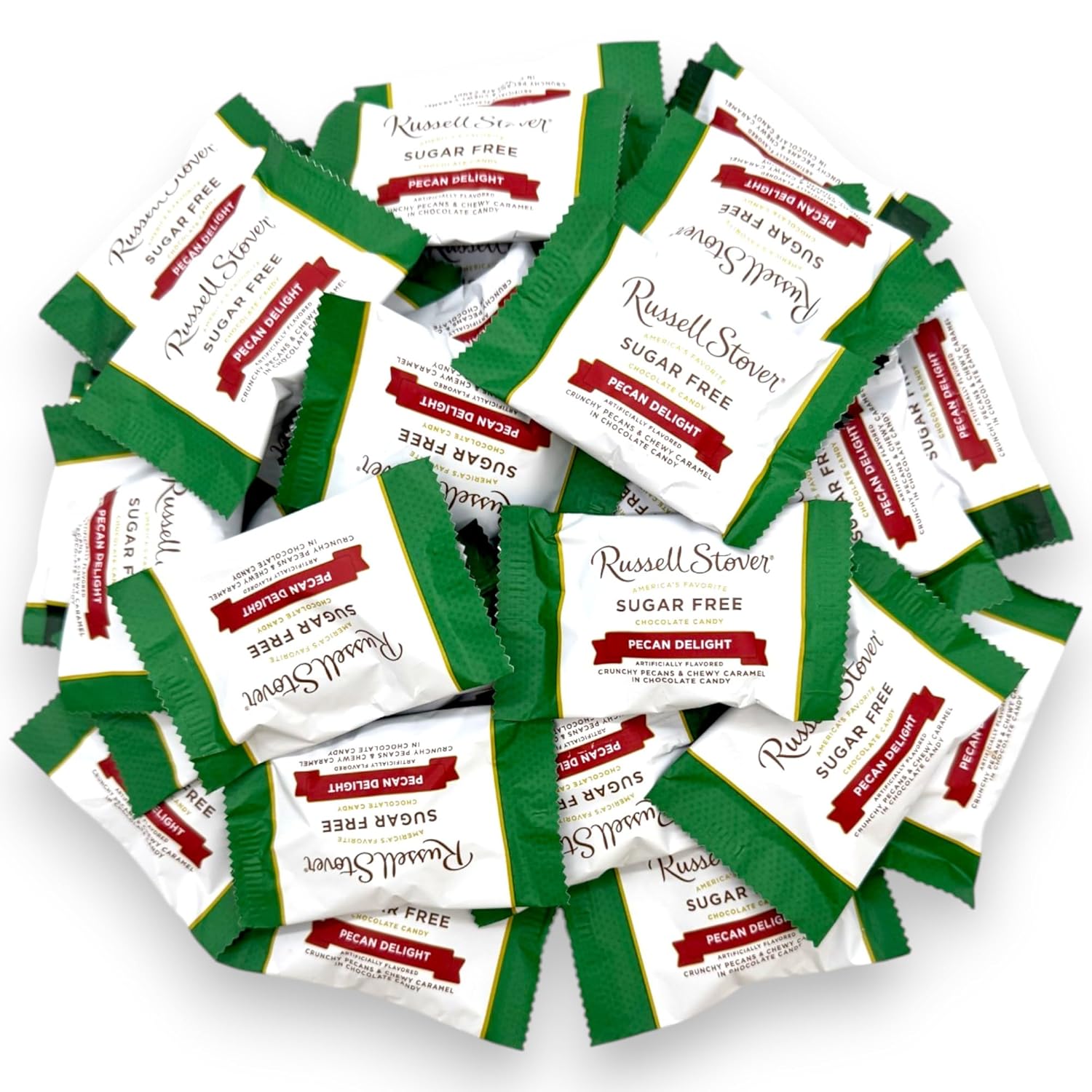 Product image of Sugar Free Chocolate Pecan Delight-1 lb Deliciously Crafted for a Guilt-Free Indulgence Made with Stevia Extract-Perfect for Health-Conscious Chocolate Lovers(16 oz)