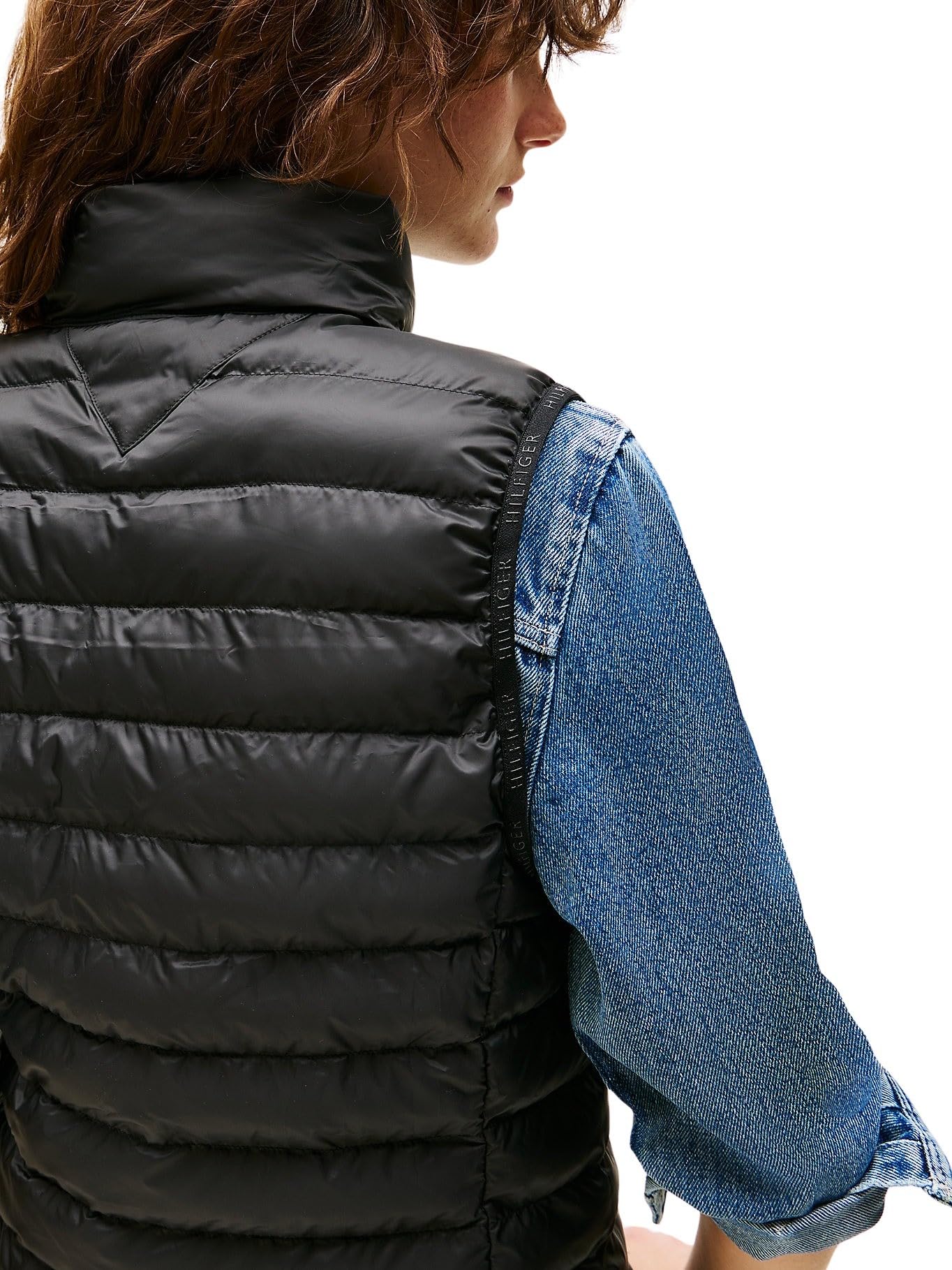 Tommy Hilfiger Gilet Donna Padded Global Stripe Gilet Imbottito