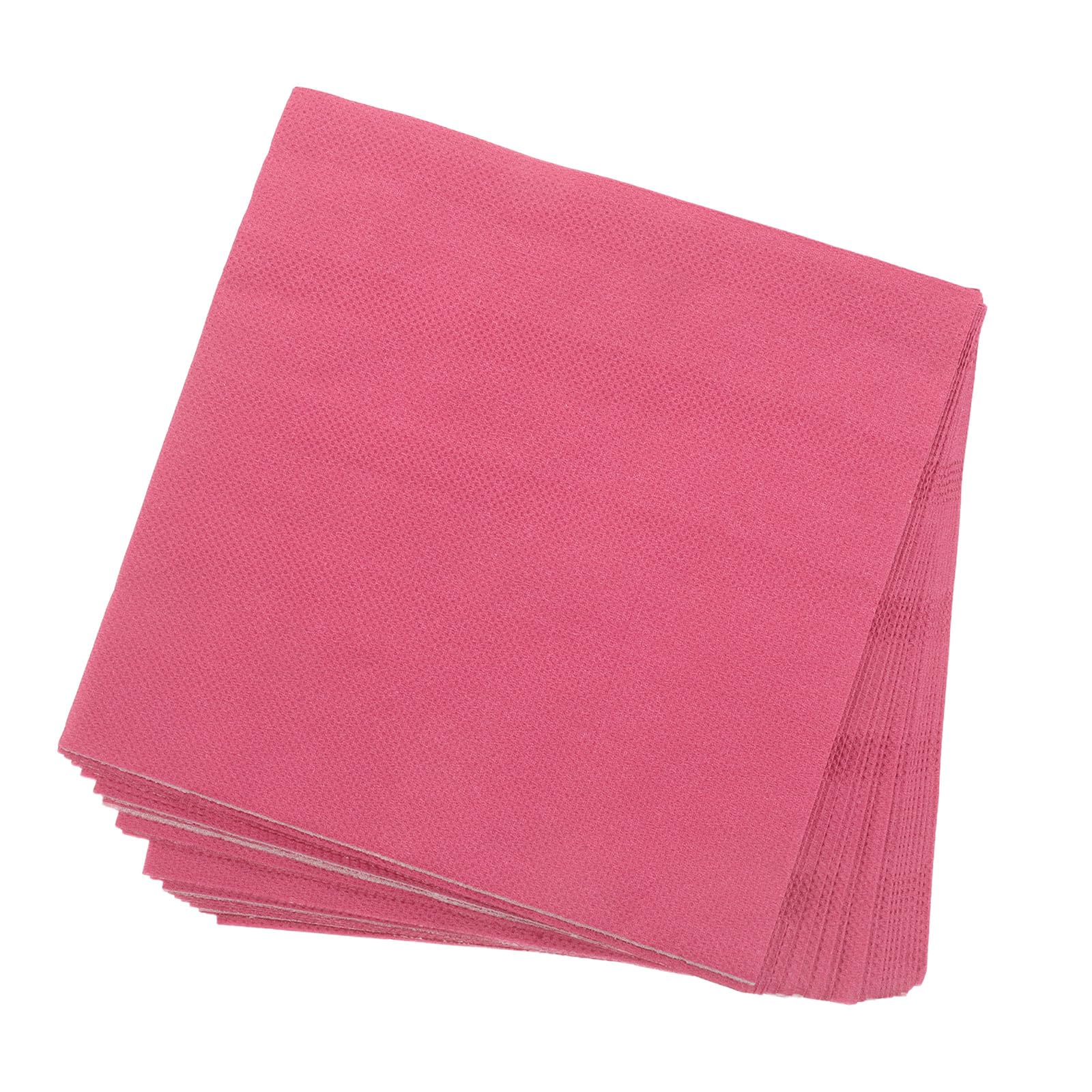 ibasenice 100 tovaglioli di carta quadrati rosa - 33x33 cm, monouso, per bevande - Tovaglioli decorativi per cocktail e tequila, ideali per matrimoni e addii al nubilato.