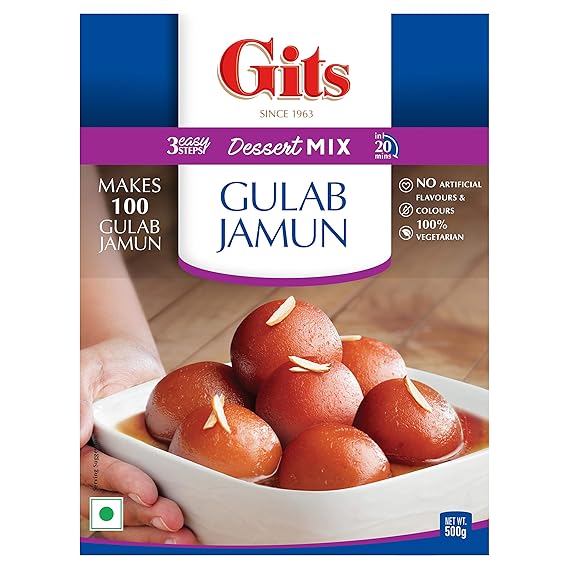 Amazon Com Gits Instant Gulab Jamun Dessert Mix 500g Grocery Gourmet Food