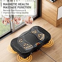 Vista 5 de Vibration Plate Exercise Machine, 130 Levels Full Body Workout Vibrating Plate for Lymphatic Drainage Weight Loss, 450 Lbs Capacity Shake Platform
